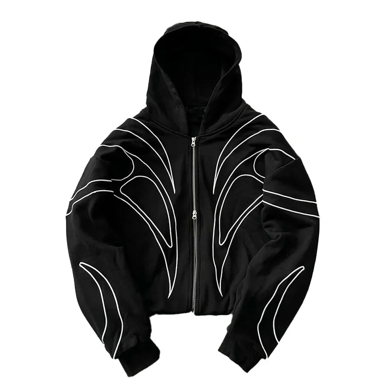 Black Double Zipper (Unisex)