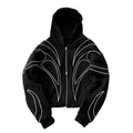 Black Double Zipper (Unisex)